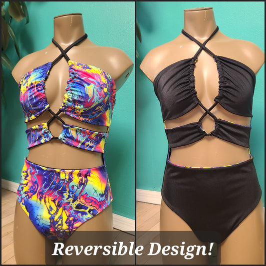 2-in-1 Reversible Swimsuit/Bodysuit