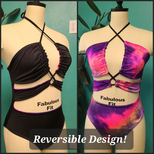 2-in-1 Reversible Swimsuit/ Bodysuit